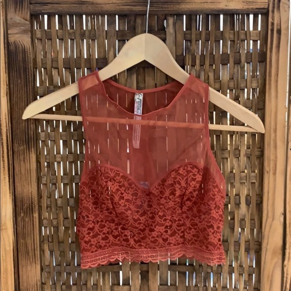 NWT Free People Intimately Stay With Me Longline Bralette S